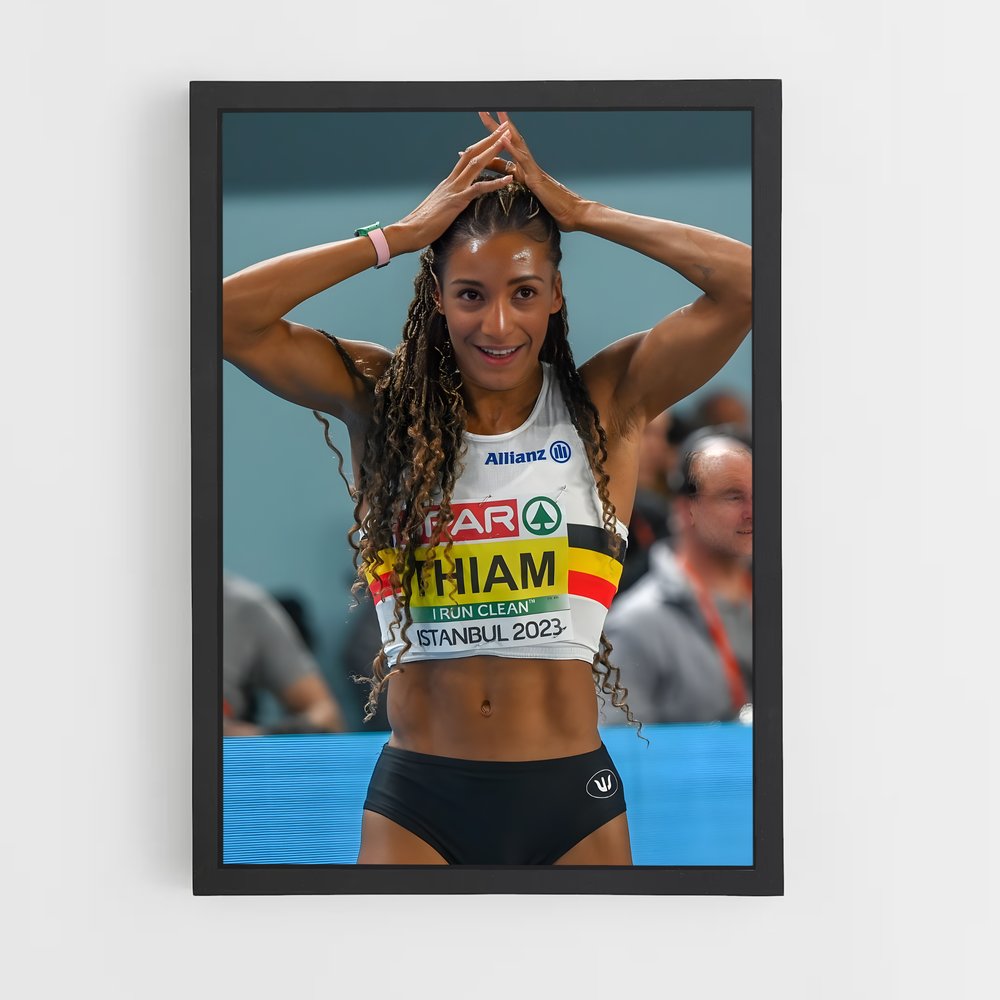Poster Nafissatou de thiam – affiche Athlétisme (vue 2)